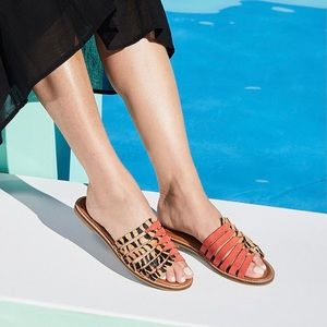 Crown Vintage Priska Animal Print Coral Sandal 8